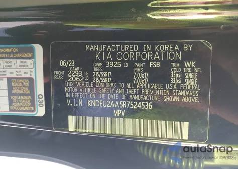 2024 Kia Seltos S z USA, uszkodzony, nr VIN KNDEU2AA5R7524536